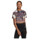 Adidas Γυναικεία κοντομάνικη μπλούζα AOP Crop Tee